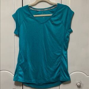Nike Dri-fit Running Teal athletic Top size S